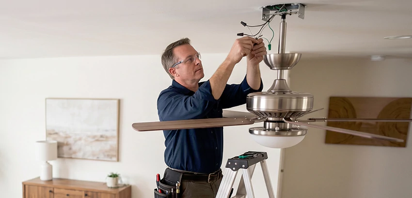 Ceiling Fan Light and Switch Repair in Centerton
